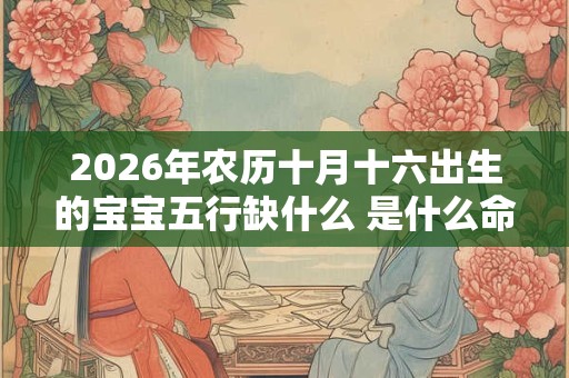 2026年农历十月十六出生的宝宝五行缺什么 是什么命