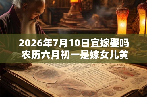 2026年7月10日宜嫁娶吗 农历六月初一是嫁女儿黄道吉日吗