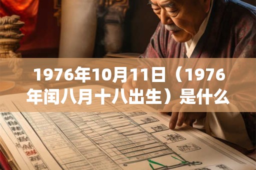 1976年10月11日（1976年闰八月十八出生）是什么命_命运如何