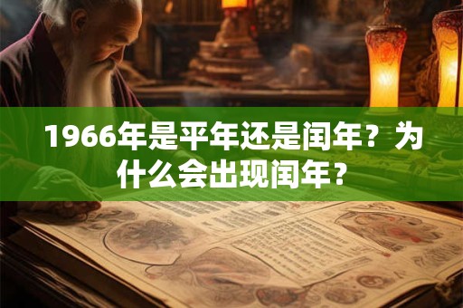 1966年是平年还是闰年？为什么会出现闰年？