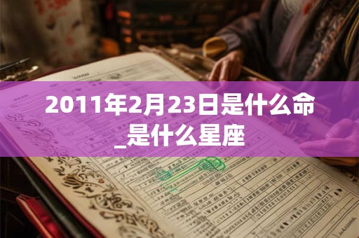 2011年2月23日是什么命_是什么星座