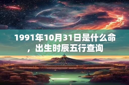 1991年10月31日是什么命，出生时辰五行查询