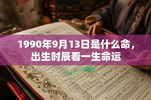 1990年9月13日是什么命，出生时辰看一生命运