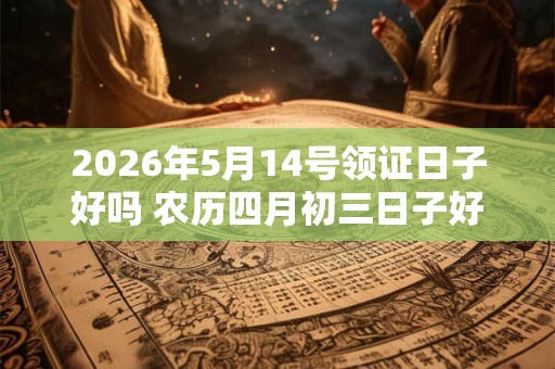 2026年5月14号领证日子好吗 农历四月初三日子好吗 2026年5月14号领证日子好吗 农历四月初三日子好吗