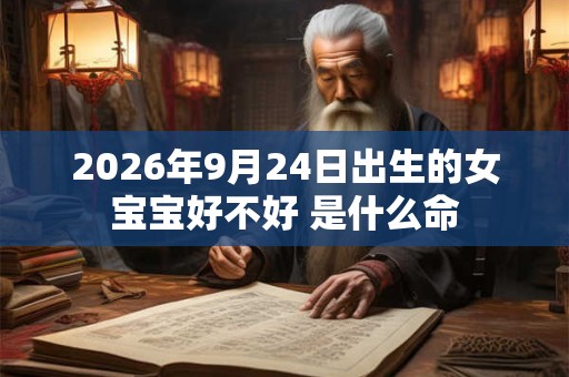 2026年9月24日出生的女宝宝好不好 是什么命 2026年9月24日出生的女宝宝好不好 是什么命