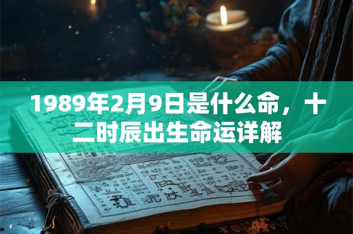 1989年2月9日是什么命,十二时辰出生命运详解 1989年2月9日是什么命,十二时辰出生命运详解