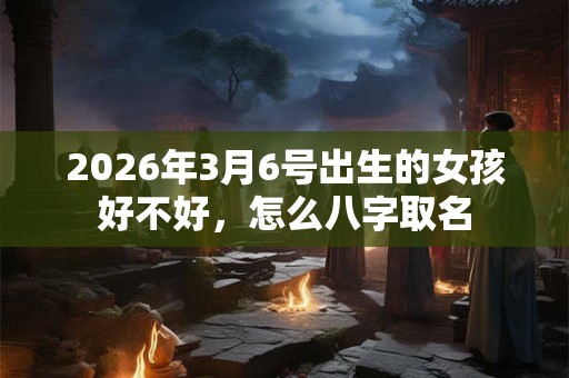 2026年3月6号出生的女孩好不好，怎么八字取名