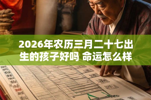 2026年农历三月二十七出生的孩子好吗 命运怎么样 2026年农历三月二十七出生的孩子好吗 命运怎么样