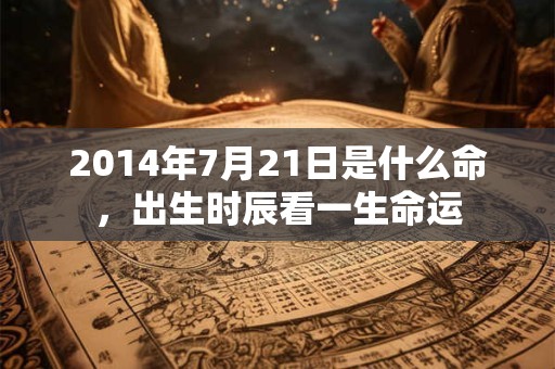 2014年7月21日是什么命，出生时辰看一生命运