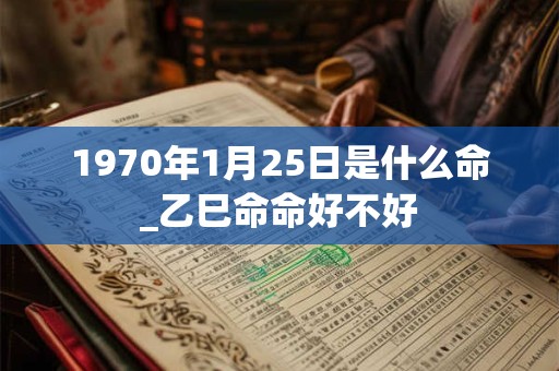 1970年1月25日是什么命_乙巳命命好不好