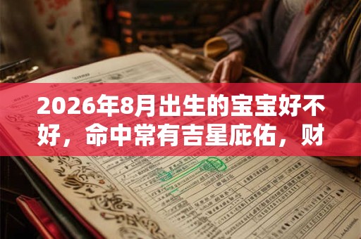 2026年8月出生的宝宝好不好，命中常有吉星庇佑，财库丰隆