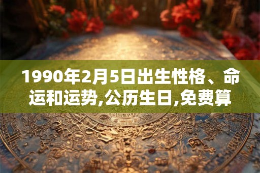 1990年2月5日出生性格、命运和运势,公历生日,免费算命
