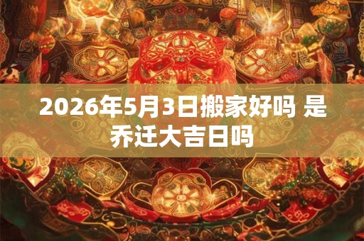 2026年5月3日搬家好吗 是乔迁大吉日吗
