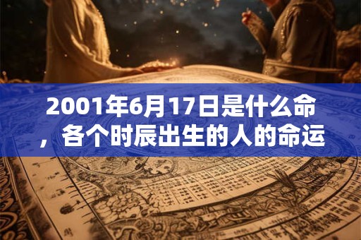 2001年6月17日是什么命,各个时辰出生的人的命运 2001年6月17日是什么命,各个时辰出生的人的命运