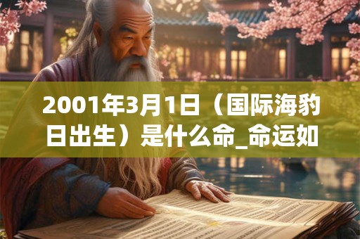 2001年3月1日(国际海豹日出生)是什么命_命运如何 2001年3月1日(国际海豹日出生)是什么命_命运如何