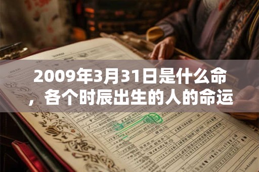 2009年3月31日是什么命,各个时辰出生的人的命运 2009年3月31日是什么命,各个时辰出生的人的命运