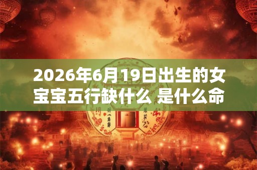 2026年6月19日出生的女宝宝五行缺什么 是什么命
