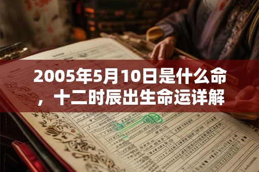 2005年5月10日是什么命，十二时辰出生命运详解