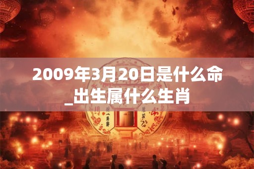 2009年3月20日是什么命_出生属什么生肖