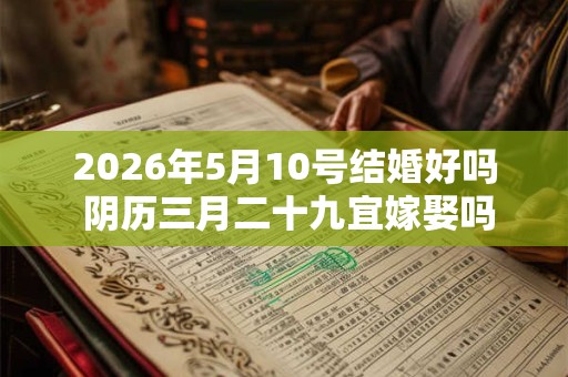 2026年5月10号结婚好吗 阴历三月二十九宜嫁娶吗 2026年5月10号结婚好吗 阴历三月二十九宜嫁娶吗