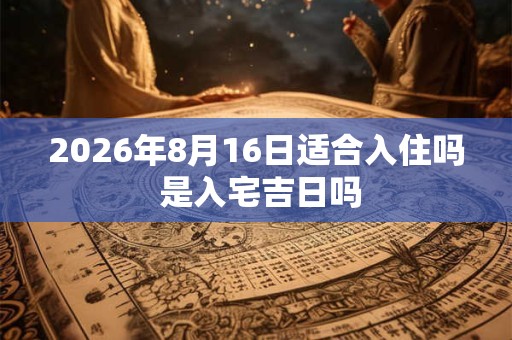 2026年8月16日适合入住吗 是入宅吉日吗