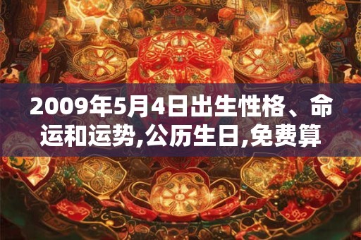 2009年5月4日出生性格、命运和运势,公历生日,免费算命 2009年5月4日出生性格、命运和运势,公历生日,免费算命
