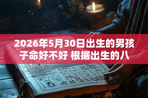 2026年5月30日出生的男孩子命好不好 根据出生的八字取名字