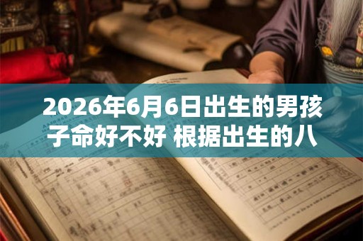 2026年6月6日出生的男孩子命好不好 根据出生的八字取名字