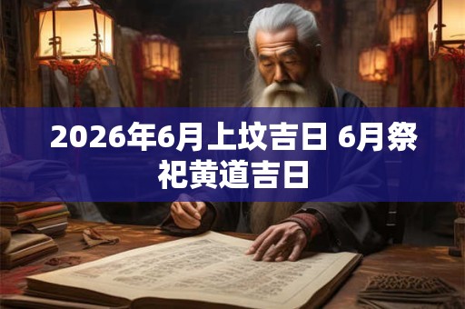 2026年6月上坟吉日 6月祭祀黄道吉日 2026年6月上坟吉日 6月祭祀黄道吉日