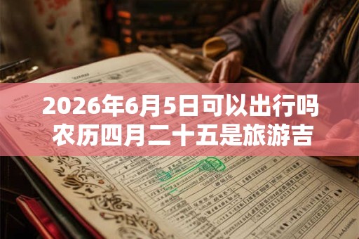 2026年6月5日可以出行吗 农历四月二十五是旅游吉日吗