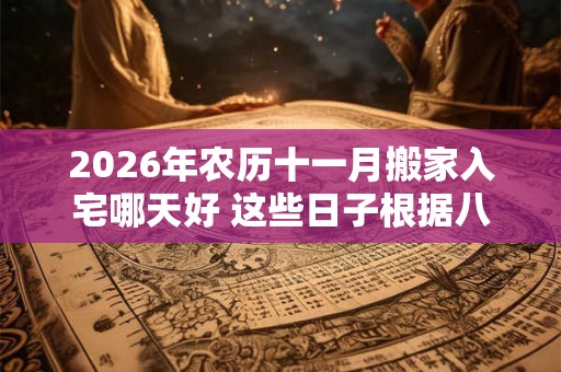 2026年农历十一月搬家入宅哪天好 这些日子根据八字更精准 2026年农历十一月搬家入宅哪天好 这些日子根据八字更精准