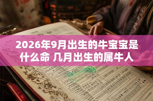 2026年9月出生的牛宝宝是什么命 几月出生的属牛人命不好