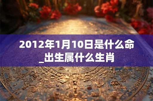 2012年1月10日是什么命_出生属什么生肖