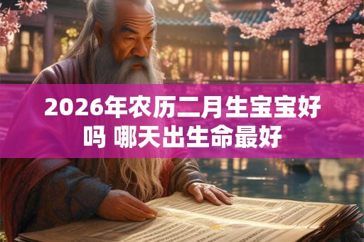 2026年农历二月生宝宝好吗 哪天出生命最好 2026年农历二月生宝宝好吗 哪天出生命最好