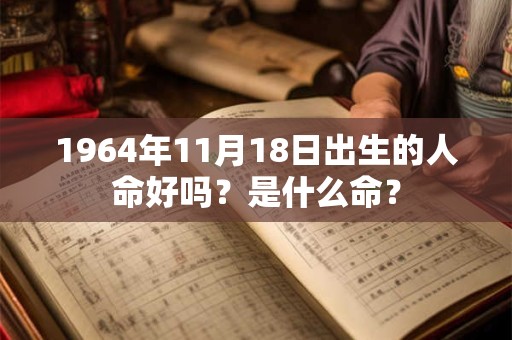 1964年11月18日出生的人命好吗?是什么命? 1964年11月18日出生的人命好吗?是什么命?