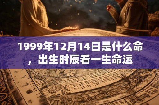 1999年12月14日是什么命，出生时辰看一生命运