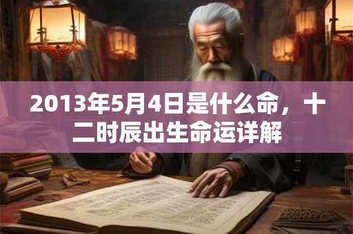 2013年5月4日是什么命,十二时辰出生命运详解 2013年5月4日是什么命,十二时辰出生命运详解