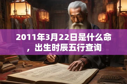 2011年3月22日是什么命,出生时辰五行查询 2011年3月22日是什么命,出生时辰五行查询