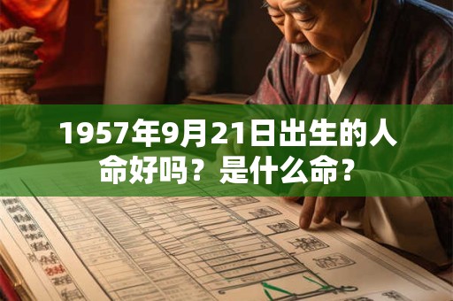 1957年9月21日出生的人命好吗？是什么命？