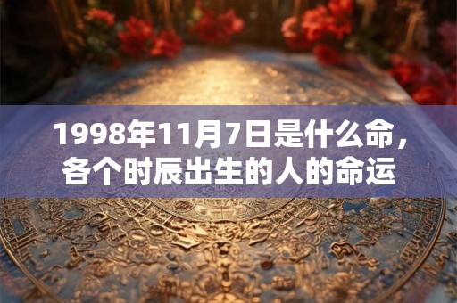 1998年11月7日是什么命,各个时辰出生的人的命运 1998年11月7日是什么命,各个时辰出生的人的命运