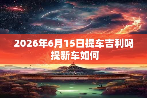 2026年6月15日提车吉利吗 提新车如何 2026年6月15日提车吉利吗 提新车如何