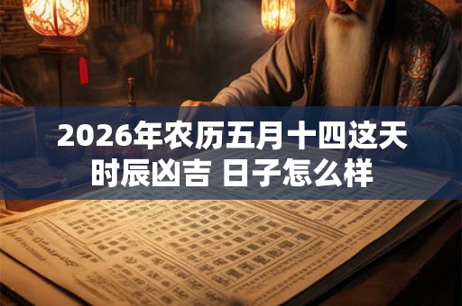 2026年农历五月十四这天时辰凶吉 日子怎么样 2026年农历五月十四这天时辰凶吉 日子怎么样
