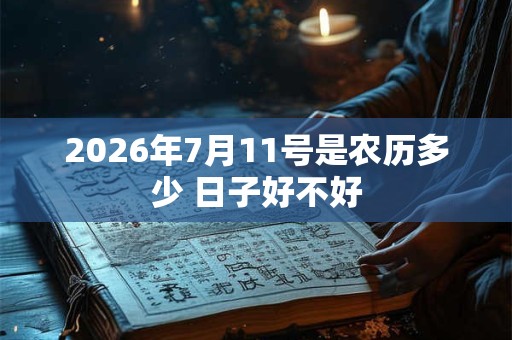2026年7月11号是农历多少 日子好不好 2026年7月11号是农历多少 日子好不好