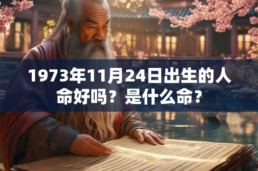 1973年11月24日出生的人命好吗？是什么命？