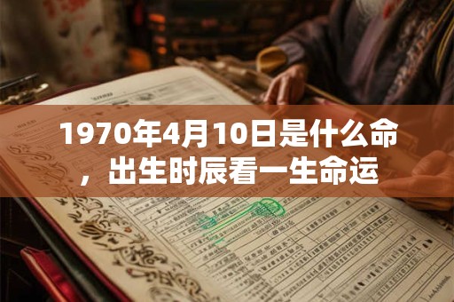 1970年4月10日是什么命,出生时辰看一生命运 1970年4月10日是什么命,出生时辰看一生命运