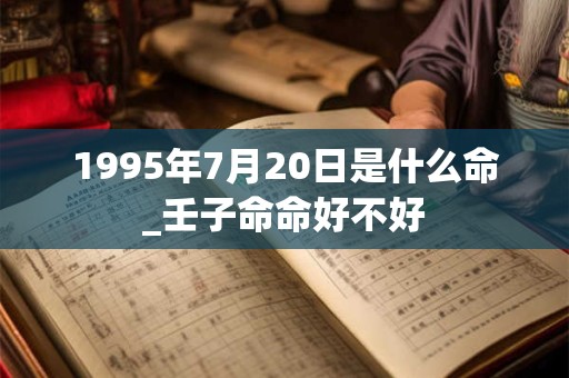 1995年7月20日是什么命_壬子命命好不好 1995年7月20日是什么命_壬子命命好不好