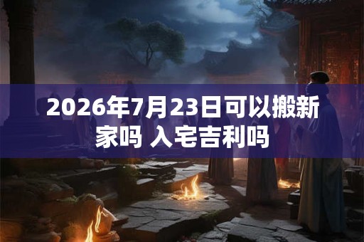 2026年7月23日可以搬新家吗 入宅吉利吗