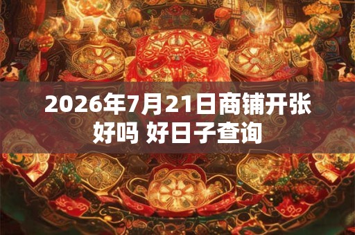 2026年7月21日商铺开张好吗 好日子查询