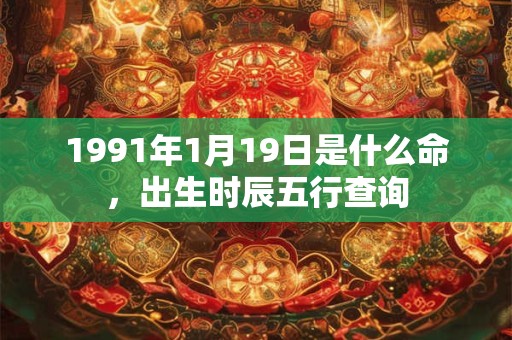 1991年1月19日是什么命,出生时辰五行查询 1991年1月19日是什么命,出生时辰五行查询