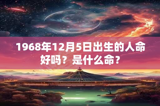 1968年12月5日出生的人命好吗?是什么命? 1968年12月5日出生的人命好吗?是什么命?